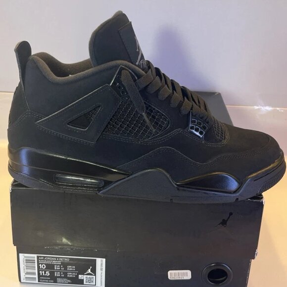 Size 10 - Air Jordan 4 Retro 2020 Black Cat (USED) main image 7